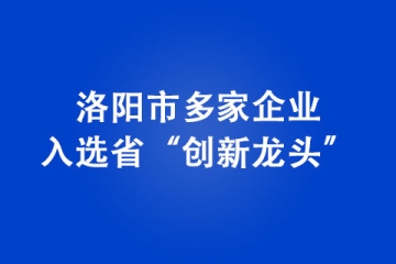 洛陽市多家企業入選省“創新龍頭”