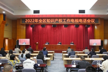 廣西舉辦2022年全區知識產權工作電視電話會議
