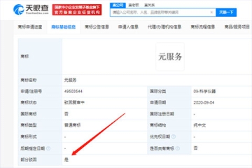 華為申請注冊元服務商標再次被駁回
