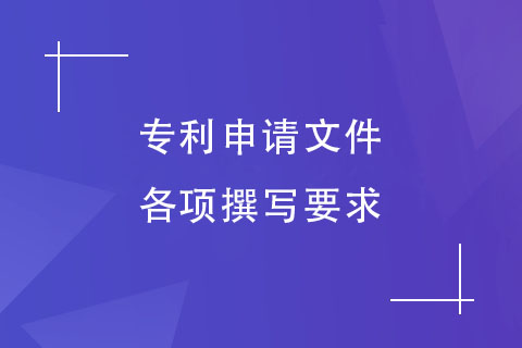 專利申請文件各項撰寫要求